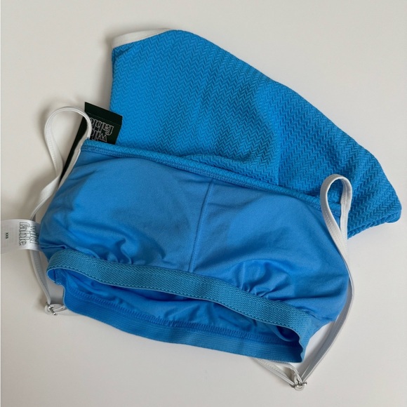 Wild Fable Blue High Leg One Piece Swim Suit Women’s Size XXS NWT Bathing Suit - Picture 4 of 6